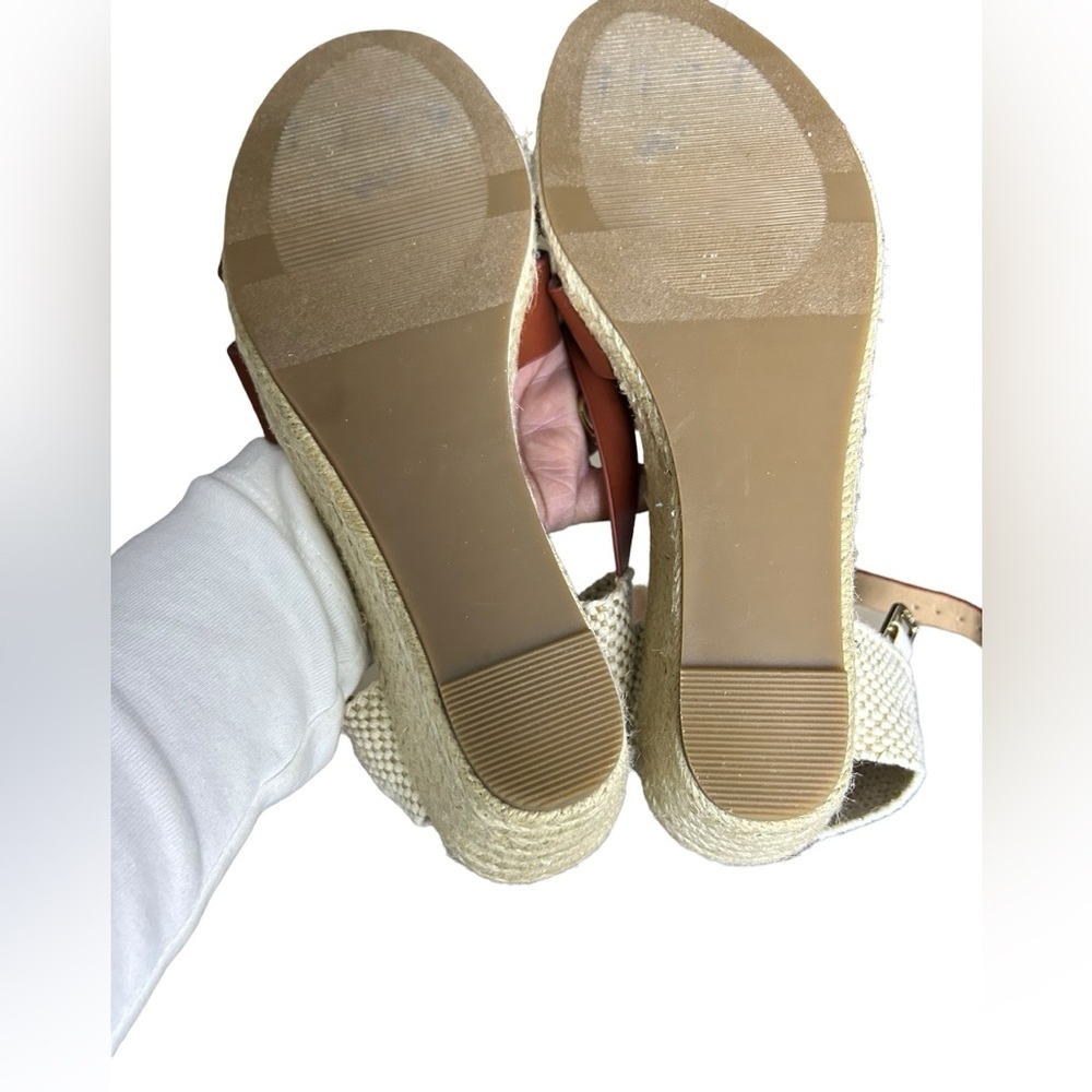 LOFT Criss Cross Espadrille‎ Wedge Sandal Size 9.5 - Picture 8 of 8
